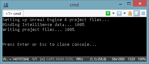 GenerateProjectFiles